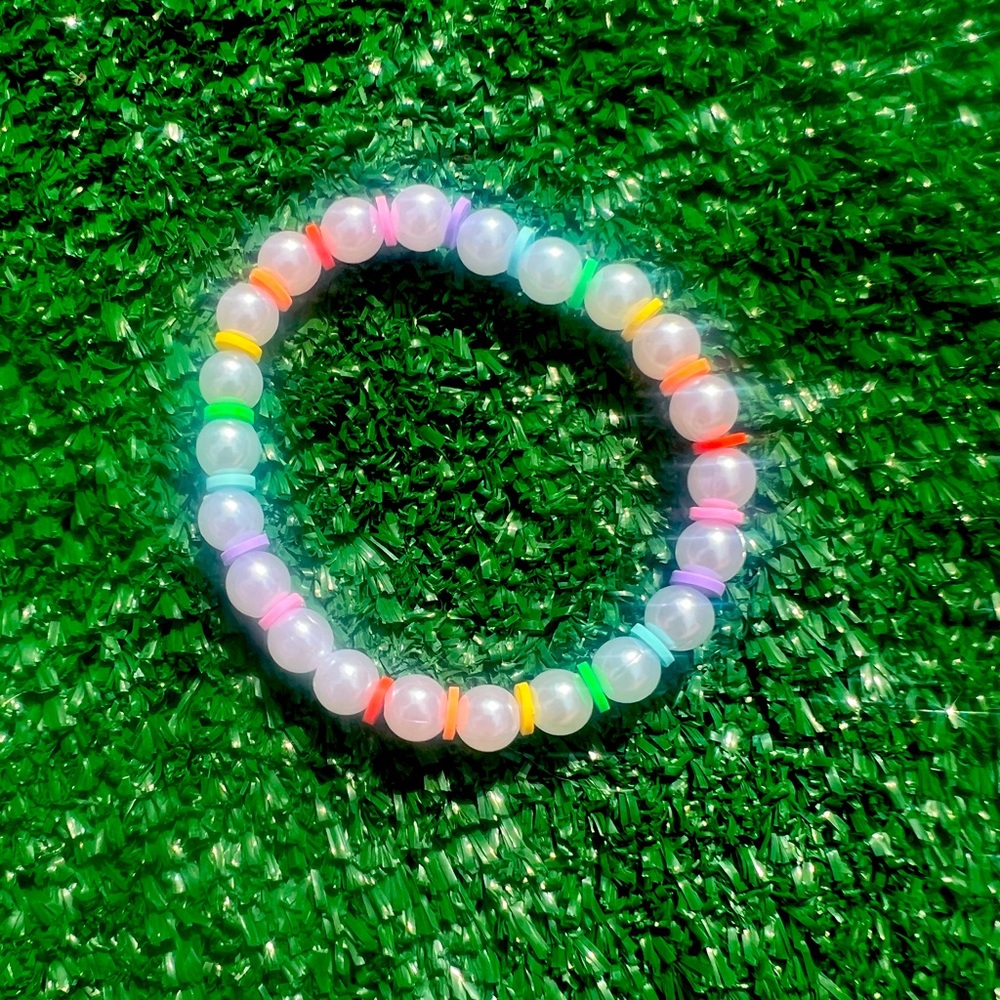 Rainbow beads  bracelet